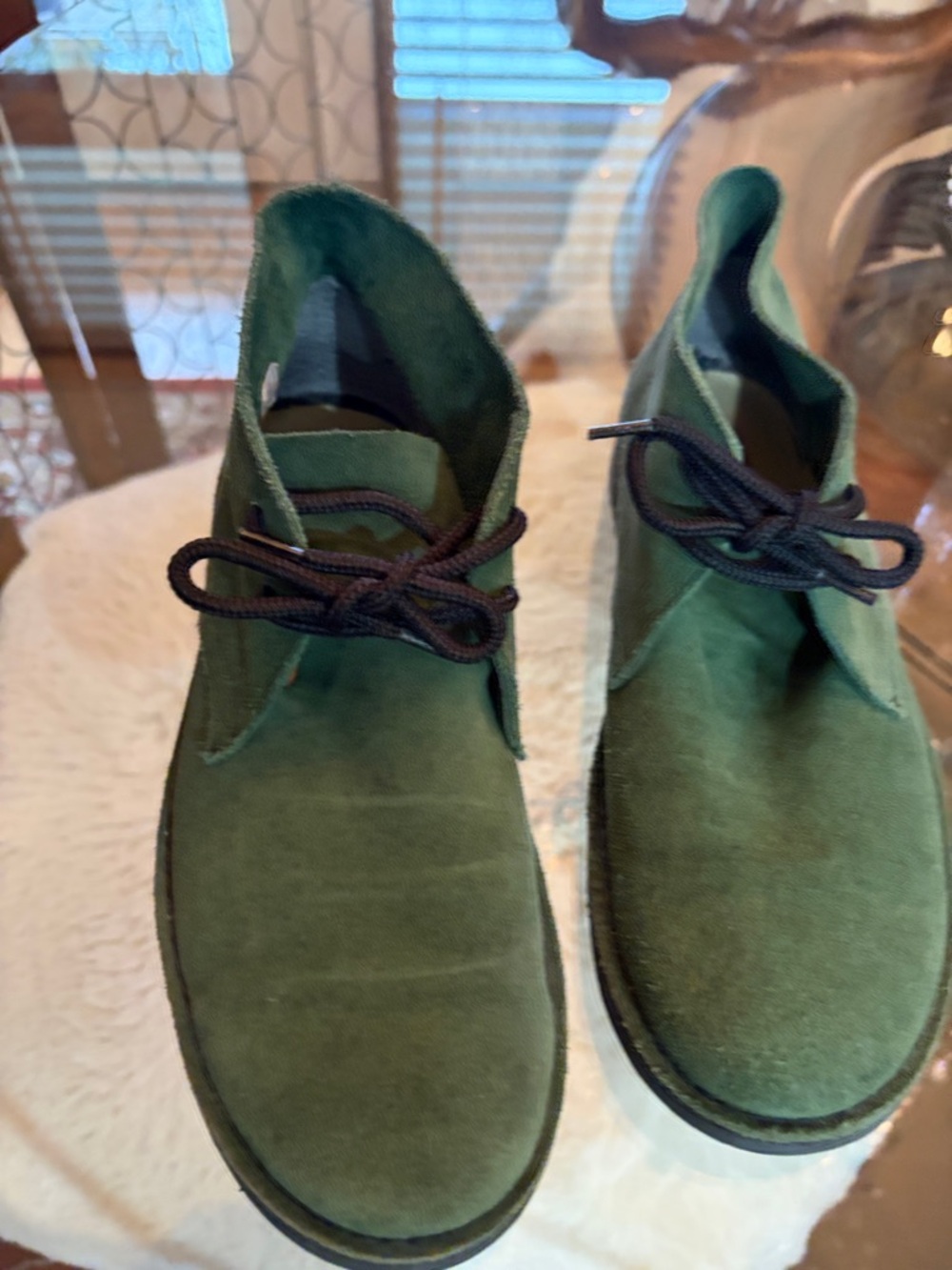 Mogambo Green Suede Men's Chukka Boots - Classic Casual Style